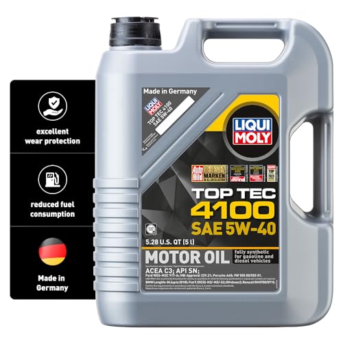Liqui Moly Top Tec 4100 SAE 5W-40 | 5 L | Synthesis Technology Motor Oil | SKU: 2330 - size: 5 liters