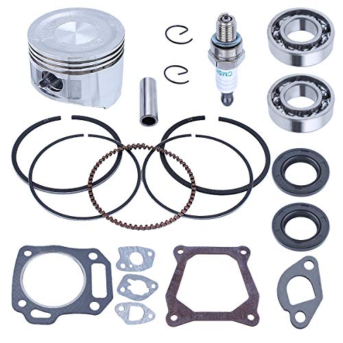 Adefol Cylinder Head Pistion Kit Crankshaft Bearing Oil Seal Rebuild Gasket for Honda GX160 GX200 5.5hp 6.5HP Engine
