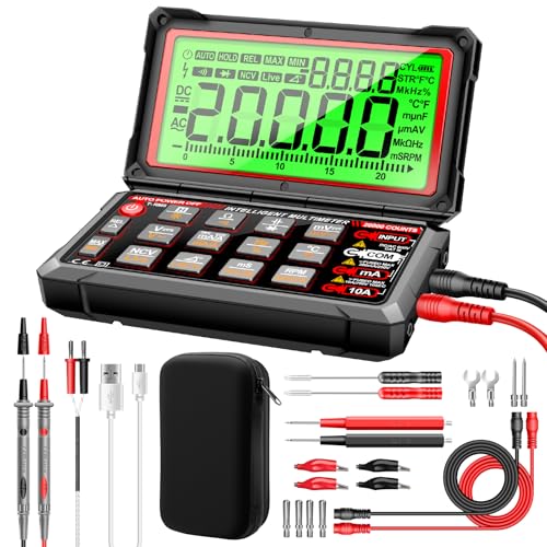ANENG 20000 Count Digital Multimeter, 300-19999 RPM Automotive Tachometer