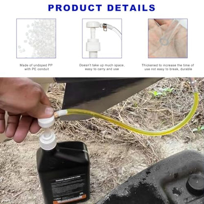 Fluid Pump for Quart Bottles, Transmission Fluid Extractor with 4cc Per Pump Stroke, Siphon Manual Hand Tool for Transfer Gear Oil Differential Fluids, Car Accessories