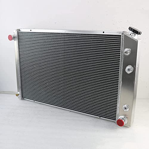 4 Row Radiator for 1981-1991 Chevy Truck K10 K20 K30 C10 C20 C30 C1500 C2500 C3500 Blazer/1973-91 Gmc C1500/C2500 Suburban Jimmy All Aluminum Chevy Radiator - size: 4 Core Radiator