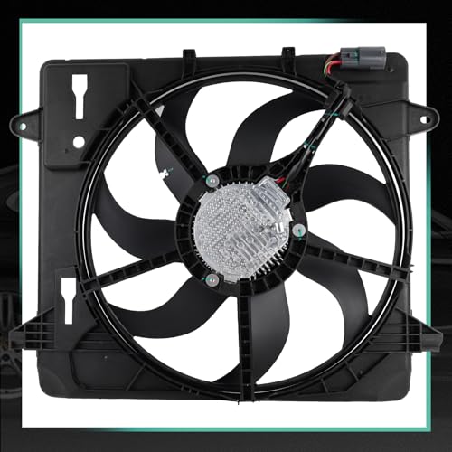 621-601 Engine Cooling Radiator Fan Assembly Fit for Jeep Wrangler 3.6L 2012-2017 Wrangler JK 3.6L 2018 Replace 68143894AB 68143894AA 6010277 624080 CF13078