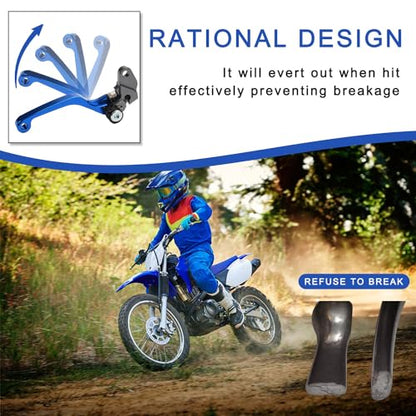 Motorcycle Brake Clutch Lever Pivot Levers Set Adjustable CNC for TW200 91-23 XT250 08-23 WR250R 07-20 WR250X 07-17 TTR 125 TTR125 00-23 Dirt Pit Bike Blue - color: Blue