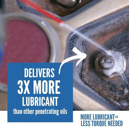 Free All Rust Eater Deep Penetrating Oil, 11 oz Aerosol – Loosens Rusted Bolts, Nuts, Pipe Connections & Locks – Industrial-Grade Rust Remover, Silicone-Free, Safe on Paint & Plastic Surfaces, 6-Pack - style: 6 Cans of 11 Ounces