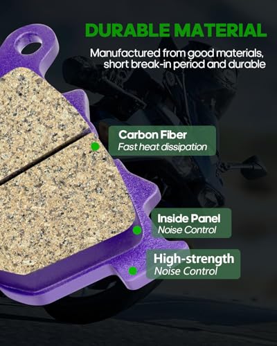 SCITOO Front and Rear Brake Pads for Forty Eight 2010-2013 FA381 FA387