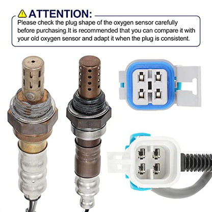 O2 Oxygen Sensor Upstream and Downstream for Chevy Avalanche Silverado 1500 Silverado Tahoe Suburban, for GMC Sierra Yukon XL, for Cadillac Escalade ESV EXT, Replace 213-4229 213-3866 4Pcs