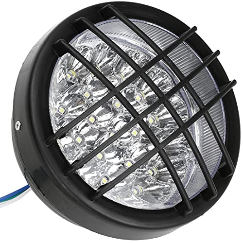 FVRITO 12V LED Front Head Light Lamp for 110cc 125cc 150cc 200cc 250cc TaoTao Coolster Roketa Yamoto Vitacci JCL Kazuma Peace RPS ICEbear Apollo Sej BULL KXD FARM Sunl Kandi ATV Quad 4 Wheeler Go Kart