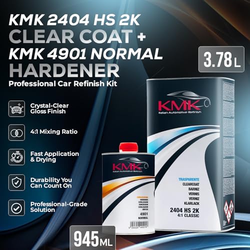 KMK 2404 HS 2K Clearcoat 4:1 and 4901 Normal Hardener Kit