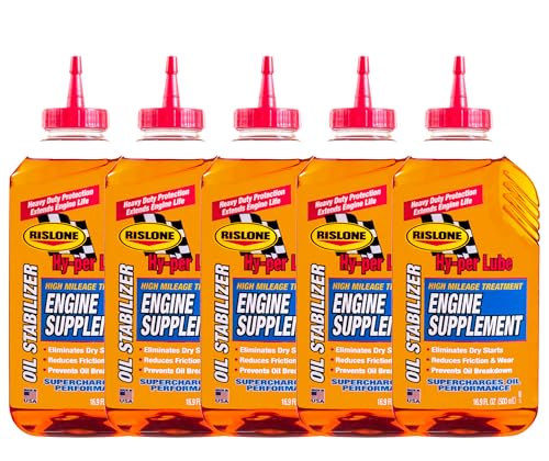 Rislone High Mileage Oil Supplement/Stabilizer, 16.9 oz, Pack of 5 - size: Pack of 5
