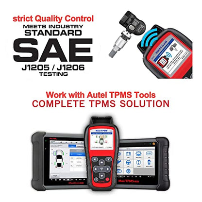 Autel TPMS Sensors Set of 4, 315MHz/433MHz OE Press-in Mx Sensor, (Metal)