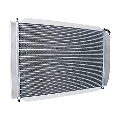 4 Row Radiator For Ford Mustang Foxbody GT SVT LX 1979-1993 - size: 4 Row Radiator+CNC 1.3Bar Cap(AT)