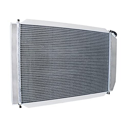 4 Row Radiator For Ford Mustang Foxbody GT SVT LX 1979-1993 - size: 4 Row Radiator+CNC 1.3Bar Cap(AT)