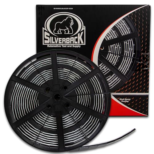 Silverback 1/2 oz Black Steel Adhesive Wheel Weights EZ Peel 10 lb Roll - color: 1 Roll 1/2 oz Black