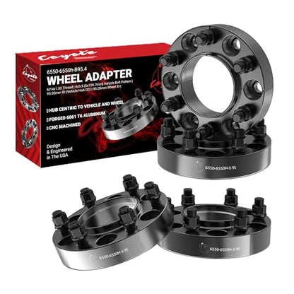 Wheel Accessories Parts 4 Pcs Hub Centric Wheel Spacers Adapters 6x5.5 6x139.7mm 1.25 Inch Thick 95.05mm Hub M14x1.5 14x1.5 Thread Stud Fits Toyota Tacoma Tundra 4-Runner Land Cruiser - size: 1.25" (4 Pack), style: 22+ Tundra 25+ Tacoma (Hub Cebtric)