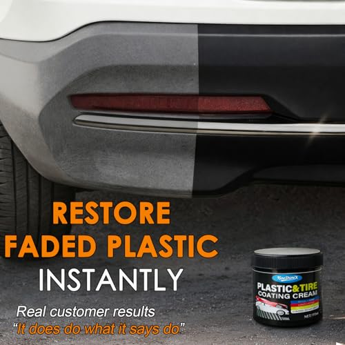 Black Trim Restorer, Plastic Restorer for Cars, Faded Bumper Repair Paste