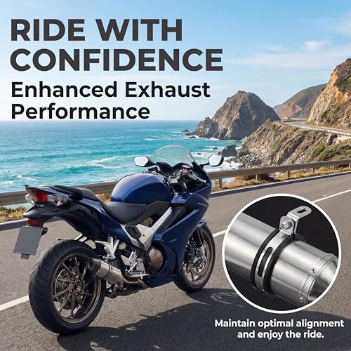 Motorcycle Exhaust Pipe Bracket Hanger Clip with Z Shape Clamp
