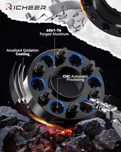 Richeer 1.5'' 6x120 Hubcentric Wheel Spacers for 2015-2023 Colorado Canyon - size: Thickness: 1.5 inch