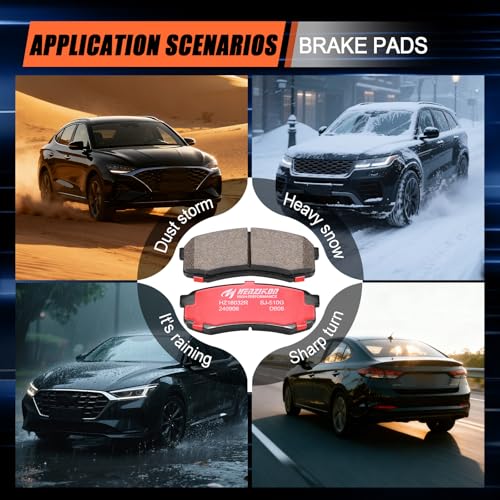 Ceramic Rear Brake Pads for Toyota 4Runner,FJ Cruiser,Sequoia,Land Cruiser - size: D606H