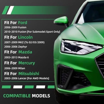 2PC Front Rear Sway Bar End Links for Ford 2006-2010 Fusion, for Lincoln 2007-2009 MKZ, 2006 Zephyr, for Mazda 6 2003-2013, for Mercury 06-09 Milan, for Mitsubishi 03-06 Lancer ‎‎K80250 K80251 - size: K80250 K80251