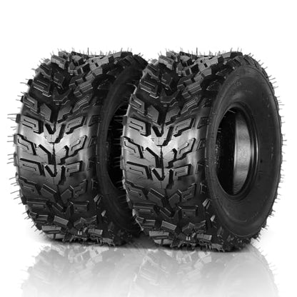 TUFFIOM Set of 2 ATV UTV Tires, 22x10.00-9/6PR All-Terrain Mud Tires with Directional Tread, Drainage, Strong Srip and Snow-breaking for Rainy/Snowy Areas, Tubeless Trail Tire - size: 22x10.00-9 (2 pack)