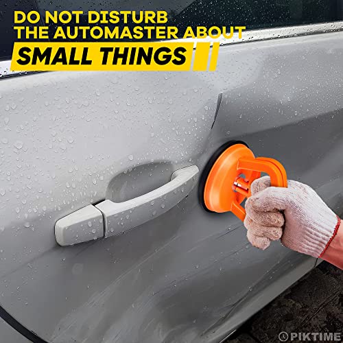 Car Dent Puller, 3 Pcs, One Large 4.6" and Two Small 2.2", Gloves