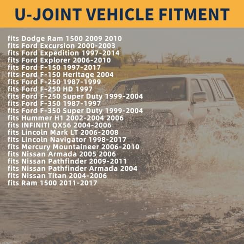 U Joint Rear Drive Shaft Universal Joint Replacement for Ford F-150