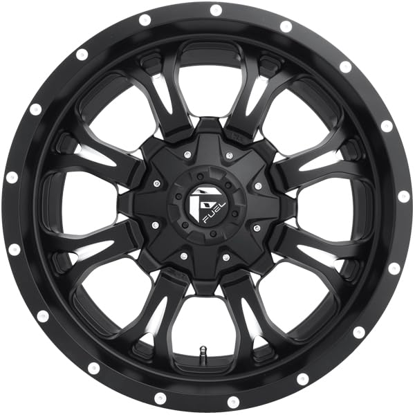 FUEL OFF-ROAD KRANK 20X9 5X4.5/5.0 5.04 1mm MATTE BLACK MILLED - D51720902650 - color: MATTE BLACK MILLED, size: 20X9, 5X4.5/5.0, 5.04, 1mm