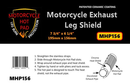 Leg Heat Shield High Temperature Touchable Exhaust Cover Insulation Protector Universal Fit Muffler Guard Silicone for Harley Suzuki Kawasaki Yamaha Honda MHP156