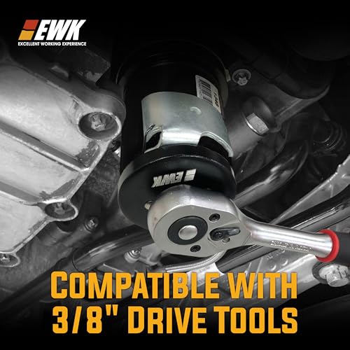 EWK 3/8" Dr. Adjustable Oil Filter Wrench for 2.5" to 3.25" Spin-On Filters
