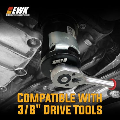 EWK 3/8" Dr. Adjustable Oil Filter Wrench for 2.5" to 3.25" Spin-On Filters