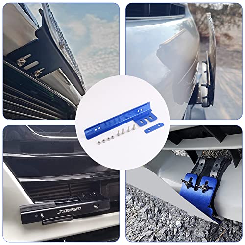 Blue Front Bumper License Plate Mount Bracket Relocator Holder Bar - color: Blue
