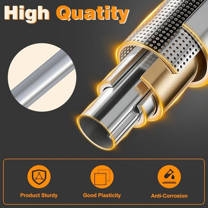 A-KARCK Stainless Steel Mandrel Bends 4 Pcs, 3 Inches 304 Stainless Steel Exhaust Pipe DIY Custom Exhaust Tubing Pipe Straight & U-Bend Kit, Universal Fit - size: 3 inch 4 piece Kit, style: Stainless Steel