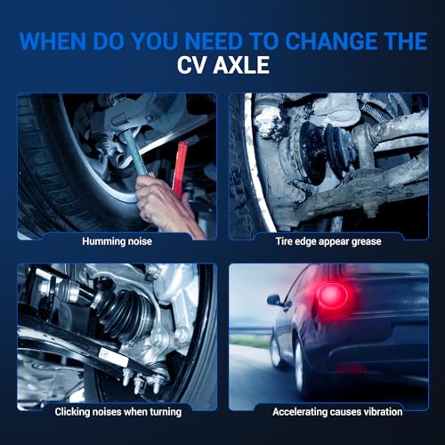 Autoround 664153 Front Right CV Axle Shaft Assembly Fit for Honda Accord 1998 1999 2000 2001 2002, L4 2.3L, Passenger Side, Replace# 66-4153, 44010S84A00