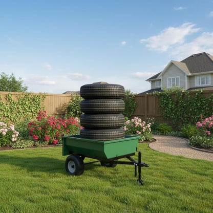 GarveeTech 2PCS ST175/80D13 175 80 13 Trailer Tire 5 Lug, Center Bore 3.2 Inch, 6 PLY, 2 Pack ST175 80D13 Tires, Muti Function Lawn Mower & Tractor Turf Tire (ST175/80d13) - size: ST175/80d13, style: 5 lug