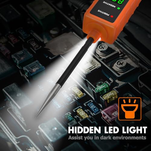 Power Circuit Probe Tester Kit, 6V-24V DC Test Light, Circuit Tester