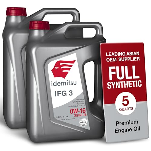 Idemitsu IFG3 0W-16 SP/GF-7B Full Synthetic Motor Oil – 5 Qt, 2 Pack - size: 5 Quart, style: 2 Pack