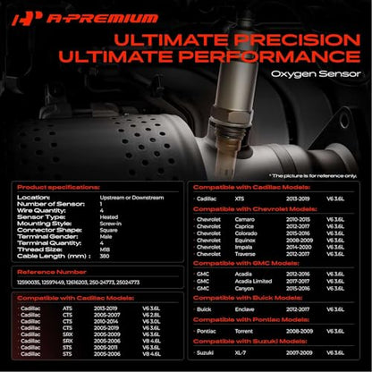 A-Premium O2 Oxygen Sensor Compatible with Chevrolet