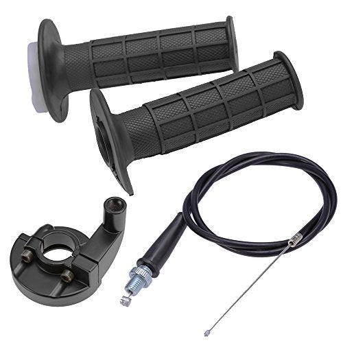 H01012 Throttle Cable Grip Casing Set with 7/8" Handlebar Throttle Cable 36 inch Replacement for Kawasaki KX 60 65 80 85 100 125 250 KLX110 1974-2012