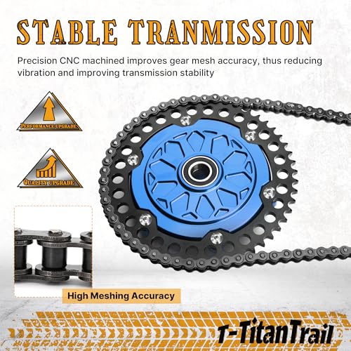 2009-up Touring Belt Drive to Chain Drive Conversion Kit for Harley, Blue - color: Blue