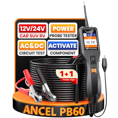 PB60 Automotive Power Circuit Probe, 12-24V Vehicle Component Activation ﻿ - color: Orange Black