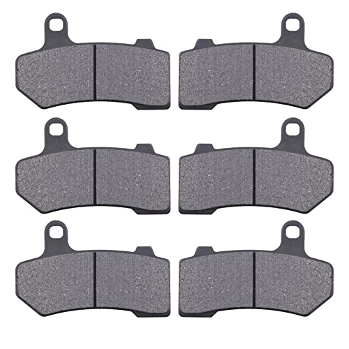 Semi-metallic Front & Rear Brake Pads Set for Harley Touring FLHX Street Glide 2008-2015 Touring FLHTCU Ultra Classic Electra Glide 2008-2015 Harley Touring