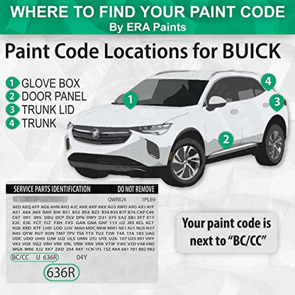 ERA Paints WA331D - Silvermist Metallic for BUICK Exact Match Automotive Touch Up Paint Spray - Premium Kit
