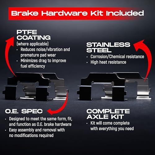 R1 Concepts Front Brake Kit Fits 2018-2022 Nissan Kicks - size: 1EB.67042.42| 10.2" Front