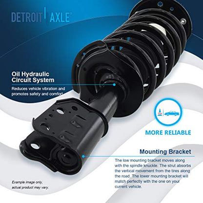 Detroit Axle - Front Struts + Lower Control Arms w/Ball Joint Replacement - size: 4CQ2501373/Big Kit