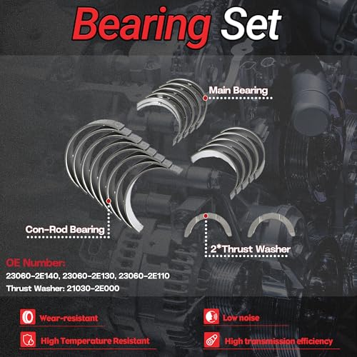 G4NC 2.0 Crankshaft with Connecting Rods & Piston Set 2012-2019 - color: QD-Cra-G4NC-001