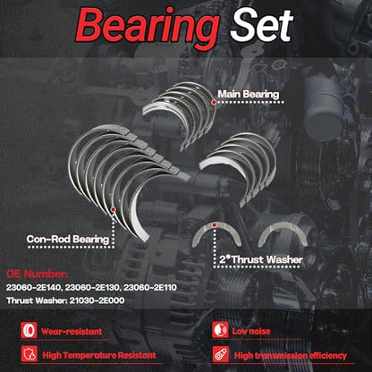 G4NC 2.0 Crankshaft with Connecting Rods & Piston Set 2012-2019 - color: QD-Cra-G4NC-001
