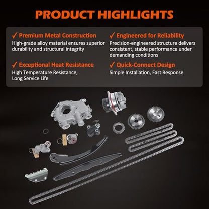 Timing Chain Kit 4.0L Fit for 05-10 Frontier Xterra Pathfinder VQ40DE - color: For 2005-2010 Frontier Pathfinder Xterra