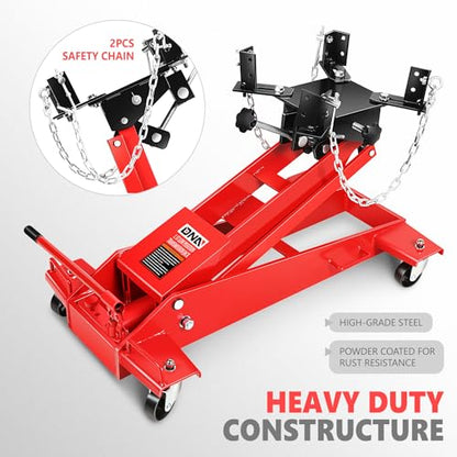 DNA Motoring Hydraulic Transmission Jack, 1.5 Ton Heavy Duty Roll Under Service/Floor Jack, 9.1-36.6 in Height Range,TOOLS-00321 - style: 1.5 Ton