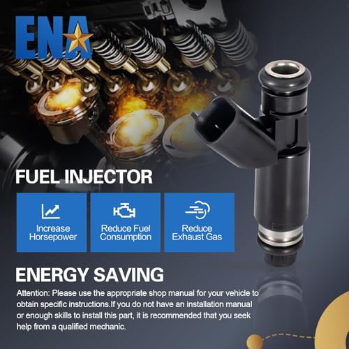 ENA Fuel Injector for FJ502 12580426 832-12114 25326903 Set of 8 Compatible with Chevrolet GMC Avalanche Express Silverado Suburban 1500 Tahoe Sierra Yukon XL V8 5.3L 2002 2003 2004 2005 2006 2007