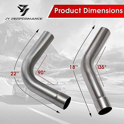 3'' Mild Steel Exhaust Pipe Kit, 3'' OD Exhaust Pipe, 16PCS - size: 3''
